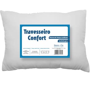 Travesseiro Confort Toque de Plumas Suporte Médio 50x70cm