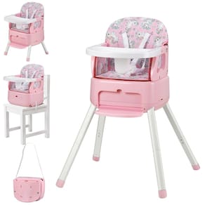 Cadeira de bebê conversível BOSEDSANG 4 em 1 com caixa pequena rosa