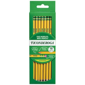 Lápis Ticonderoga com estojo de madeira 2 HB Soft Yellow 108 unidades