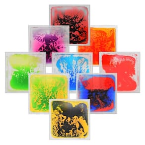 Tapete de jogo Liquid Fusion Activity Art3d para crianças 9 peças