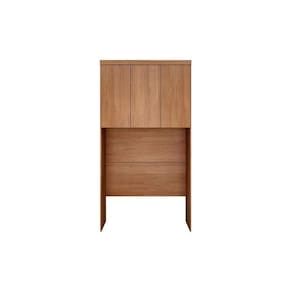 Armário Ponte Modulado Aéreo Solteiro Rizon/Linea c/ 3 Portas Cumaru - Novo Horizonte