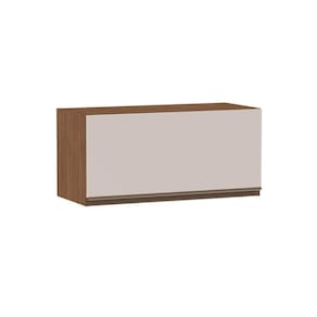 Armário de Cozinha Modulado Conecta c/ 1 Porta Basculante Ebano/Off White - Genialflex