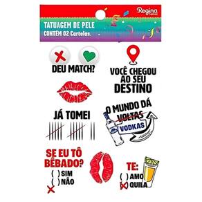 Tatuagem De Carnaval Regina 2un De Cartelas
