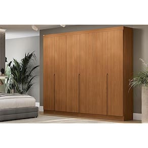 Guarda Roupa 6 Portas e 4 Gavetas R582 Canela - Kappesberg