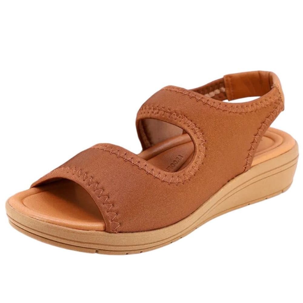 Sandalia Papete Feminina Anabela Salto Baixo Usaflex Ak0505