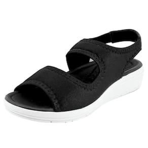 Sandalia Papete Feminina Anabela Salto Baixo Usaflex Ak0505