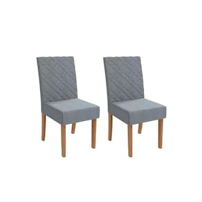 Cadeira de Cozinha 2CAD133 Kit 2 Un Canela/Suede Cinza - Kappesberg