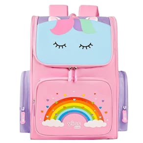 Mochila Costas Unicórnio Rosa Yins