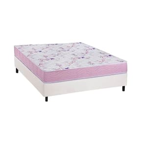 Conjunto Box Casal: Colchão Espuma Ortobom D33 Physical Hiper Resistente 17 + Base CRC Courano White (138x188)