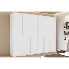 Guarda Roupa 6 Portas e 6 Gavetas Imperatore Branco - Lopas