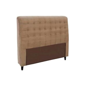 Painel de Cama Box Estofada Casal Dama Plus Suede Bege - Simbal