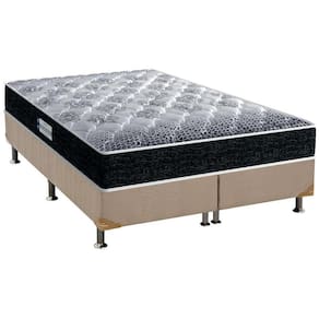 Cama Box King: Colchão Espuma D33 Probel Anatômico Advanced Tech1500 + Base CRC Suede Clean (193x203)