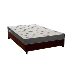 Cama Box Viúva: Colchão Espuma D33 Ortobom Light Saúde + Base CRC Suede Brown (128x188)