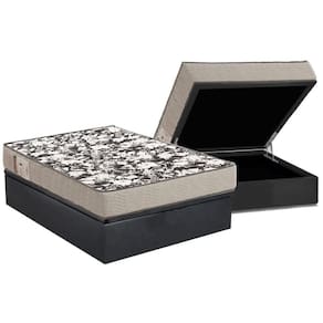 Conjunto Box Baú Casal: Colchão Espuma Ortobom D26 Physical Ultra Resistente + Base CRC Suede Gray (138x188)