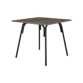 Mesa p/ Cozinha 1569 c/ Tampo Madeirado 90cm Preto/Legno - Carraro