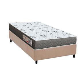 Conjunto Box Solteiro: Colchão Espuma Orthoflex D33 ComfortPedic Line Black + Base CRC Suede Clean (78x188)