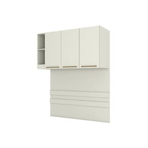 Módulo de Quarto Casal Armário Ponte Aéreo c/ 3 Portas MC13 Seletto Areia - Henn