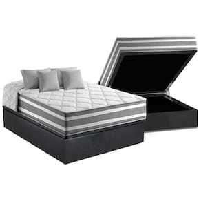 Cama Box Baú Casal: Colchão Molas Ensacadas D Angelis Anjos Superlastic Duo Sono + Base CRC Suede Gray (138x188)