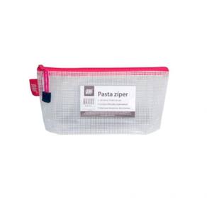 Pasta Zíper Yes Retangular Pequena Rosa Pz40E