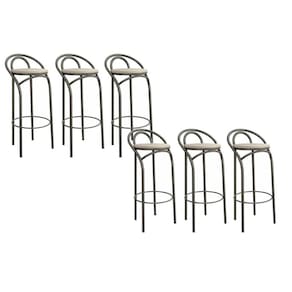 Banqueta de Cozinha Dublin 1B706 Kit 6 Un Bronze/Nude 16 - Kappesberg