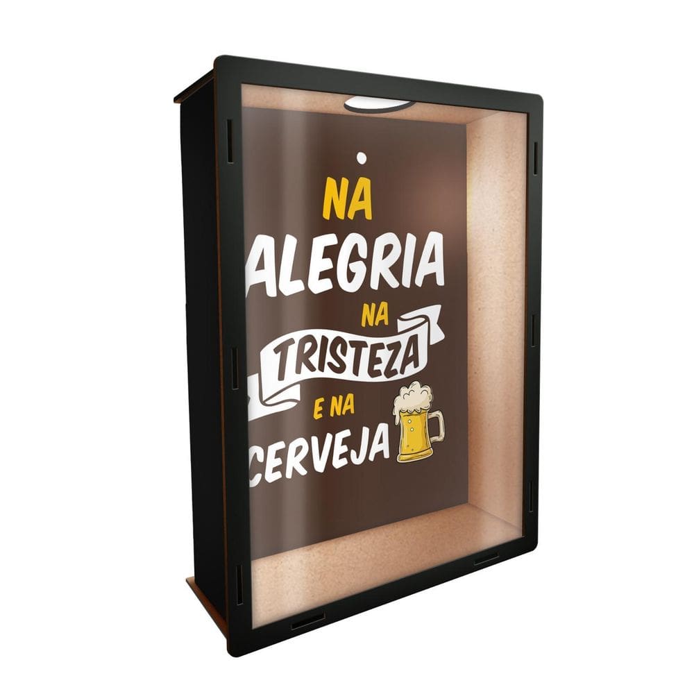 Quadro Porta Tampinhas Cerveja Decoração Casa Churrasco