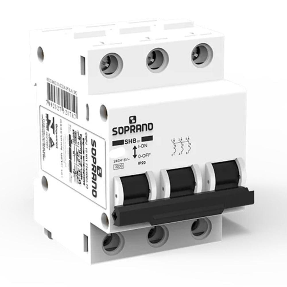 Disjuntor Tripolar Soprano SHB3 GII C0 16A