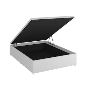 Cama Box Baú Universal Casal Physical Tecido White (138x188x25) - Ortobom