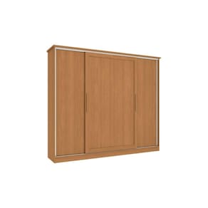 Guarda Roupa 4 Portas de Correr e 4 Gavetas N565 Flex Canela/Canela ou Macadamia - Kappesberg