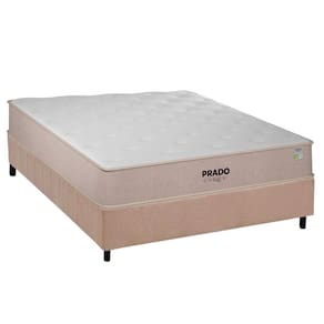 Conjunto Box Casal: Colchão Espuma Plumatex D28 Prado + Base CRC Suede Clean (138x188)