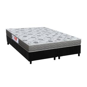 Conjunto Box Queen: Colchão Espuma Orthoflex D45 Comfortpedic + Base CRC Suede Black (158x198)