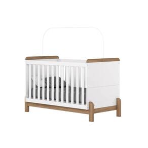 Berço / Mini Cama Infantil Ternura 3 em 1 Branco/Jequitiba - Henn