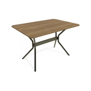 Mesa p/ Cozinha Loire c/ Tampo 1.60cm Bronze/Nogueira - Kappesberg