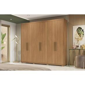 Guarda Roupa 6 Portas e 3 Gavetas c/ Pés Sumatra Amêndola Touch - Demóbile