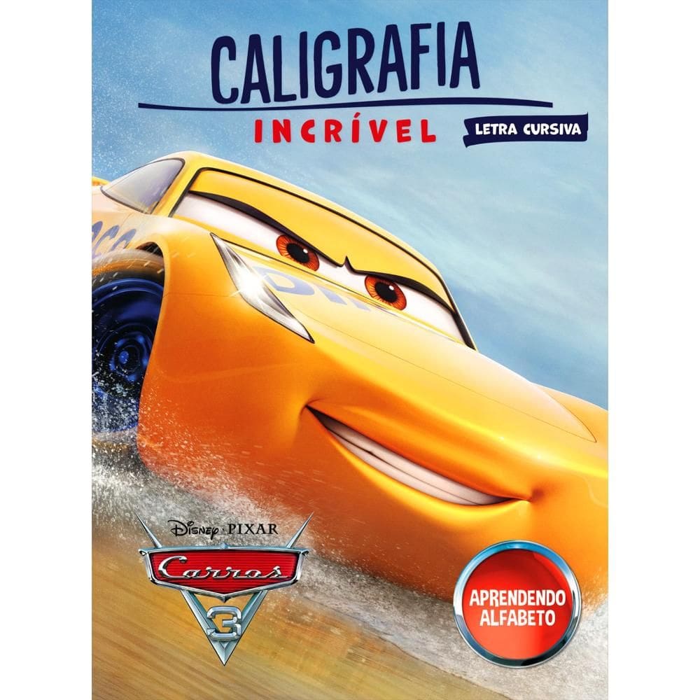 Caligrafia Incrível Disney Carros Alfabeto Letra Cursiva