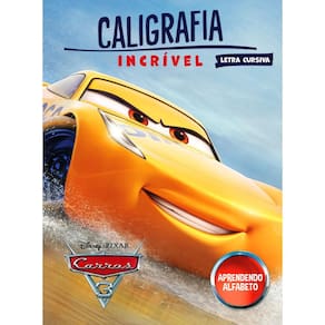 Caligrafia Incrível Disney Carros Alfabeto Letra Cursiva