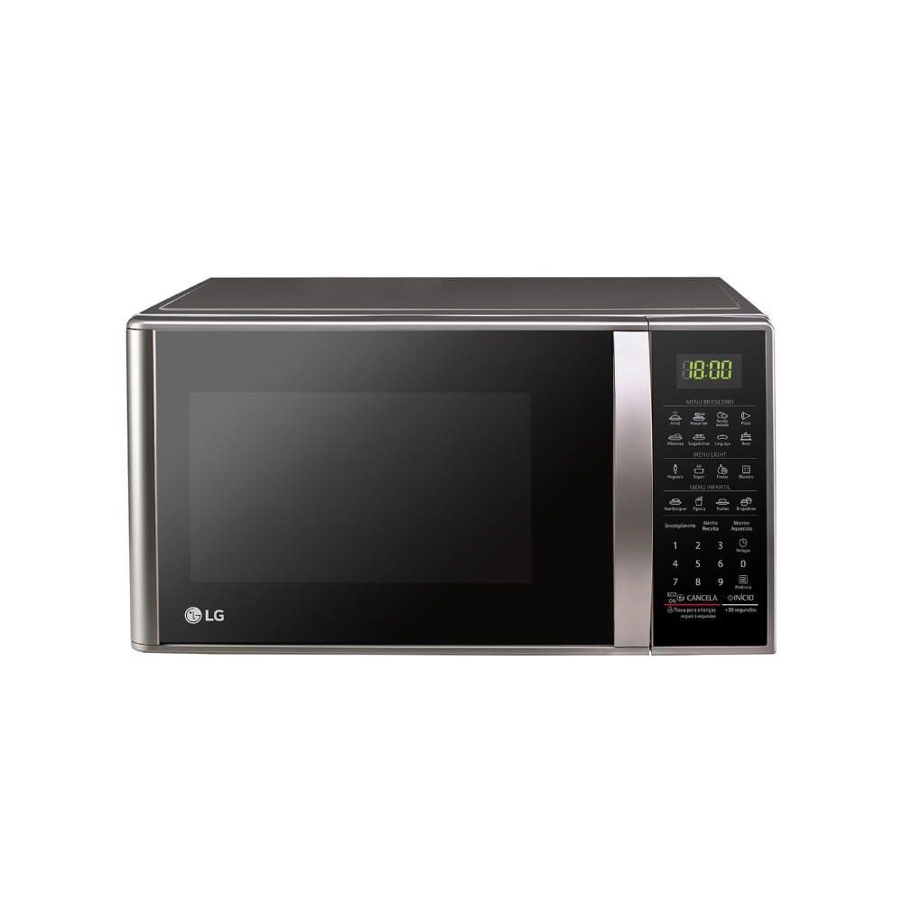 Micro-ondas LG 30 litros Prata Limpa Fácil (MS3043BRA)