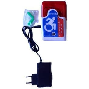 Alarme Audiovisual Para Banheiro Pne Sem Fio Com 3 Botoeira