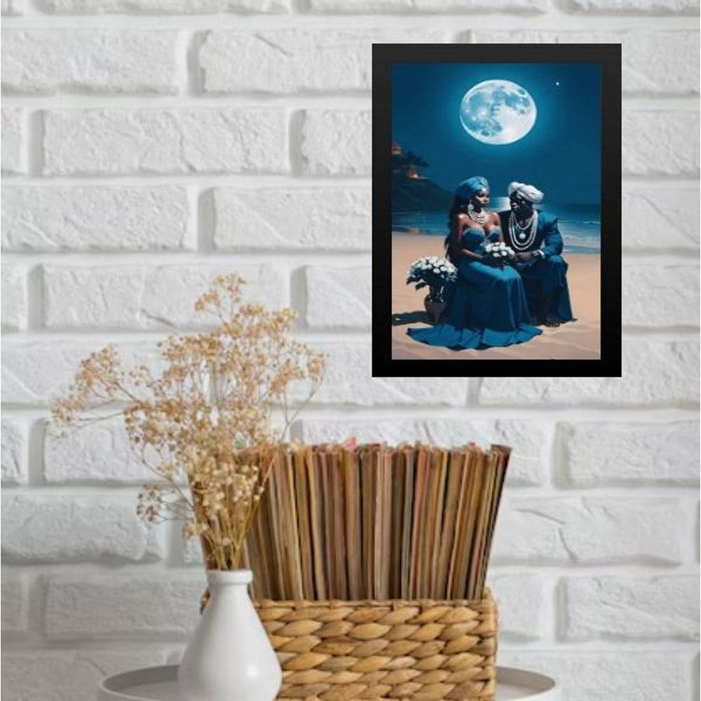 Quadro Decorativo Iemanjá E Ogum 33X24Cm