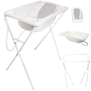 Banheira Bebe Plastica Acqua Trio Branca - Galzerano