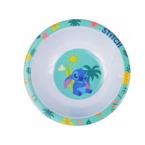 Tigela Infantil Melamina 450ml 16cm Stitch Disney - Tuut