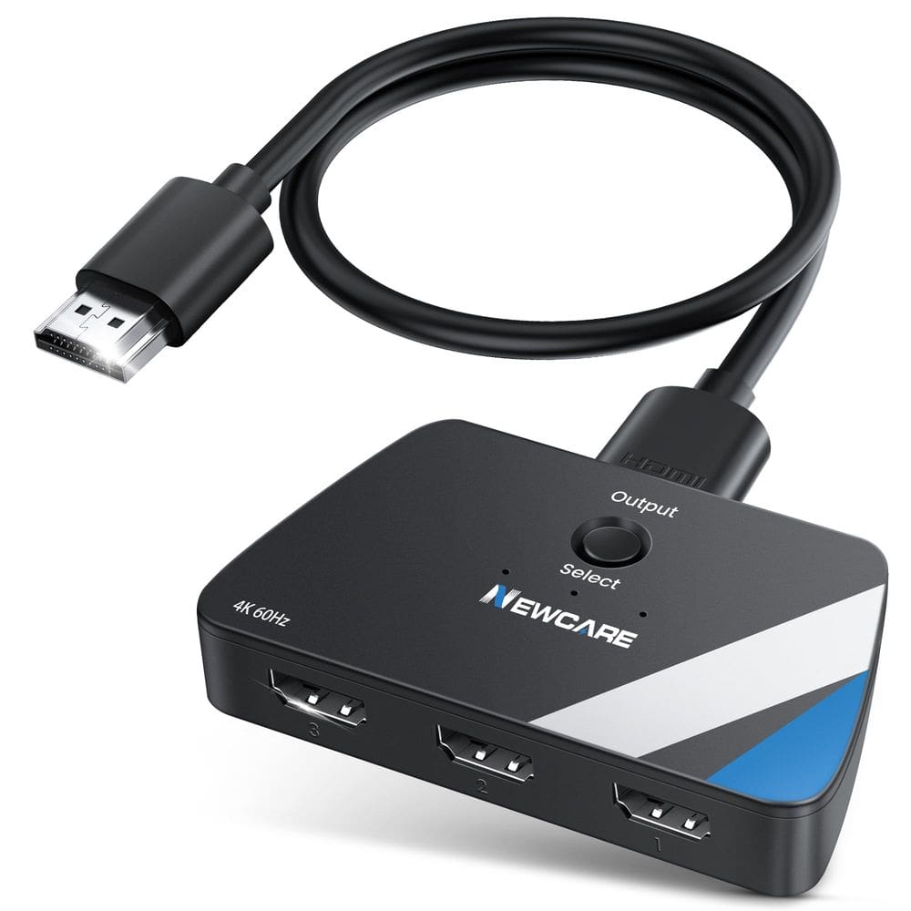 [Atualização] Switch HDMI NEWCARE 3 em 1 Saída 4K @60Hz com cabo