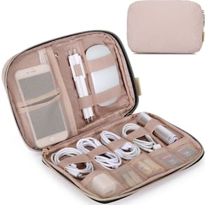 Mala de viagem BAGSMART Large Electronics Organizer rosa