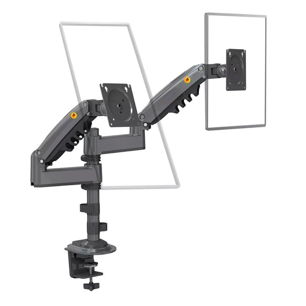 Suporte Braço Articulado 2 Monitores 17 a 34 Pistão a Gás H180 NB