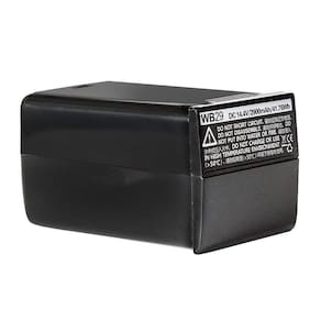 Pacote de alimentação de bateria Godox WB29 DC 14,4V 2900mAh para AD200