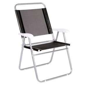 Cadeira Master Plus Aluminio Preta - Mor