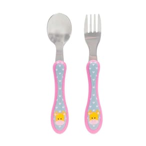 Kit Talheres Colher E Garfo Inox Girafa - Buba