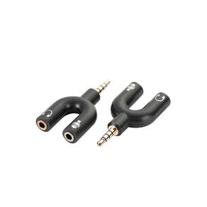 Adaptador Kross Audio Notebook Pc Fone Mic 2 P2 Para P3