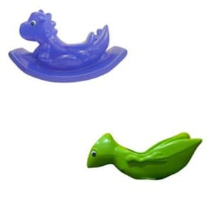 Kit Completo Balanço e Gangorra Dino - Diversão para Playgrounds Infantis