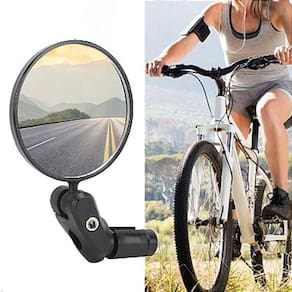 Kit 2 Peças Espelho Retrovisor Giratório 360° Lorben Bike Guidão Bicicleta Articulado Segurança