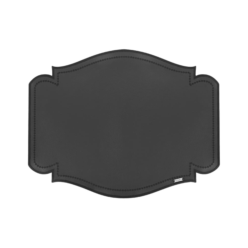 Lugar Americano Em Corino Skin 46X36cm Mameg Preto